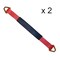 Tie 4 Safe 2" x 36" Axle Straps w/ Sleeve & D Rings, WLL: 3, 333 lbs., PK2 RT41A-36M18-R-C-2 - alternate 1
